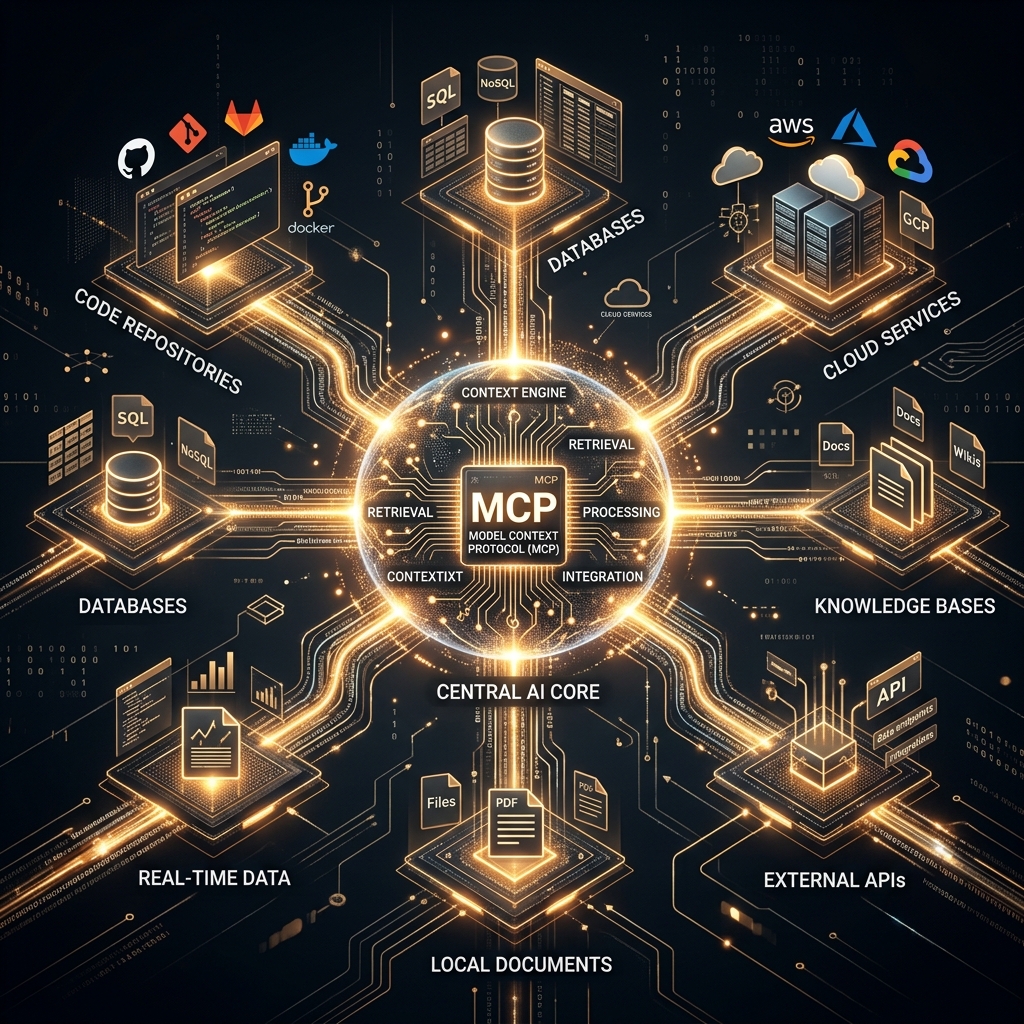 AI systems connecting to external tools via Model Context Protocol